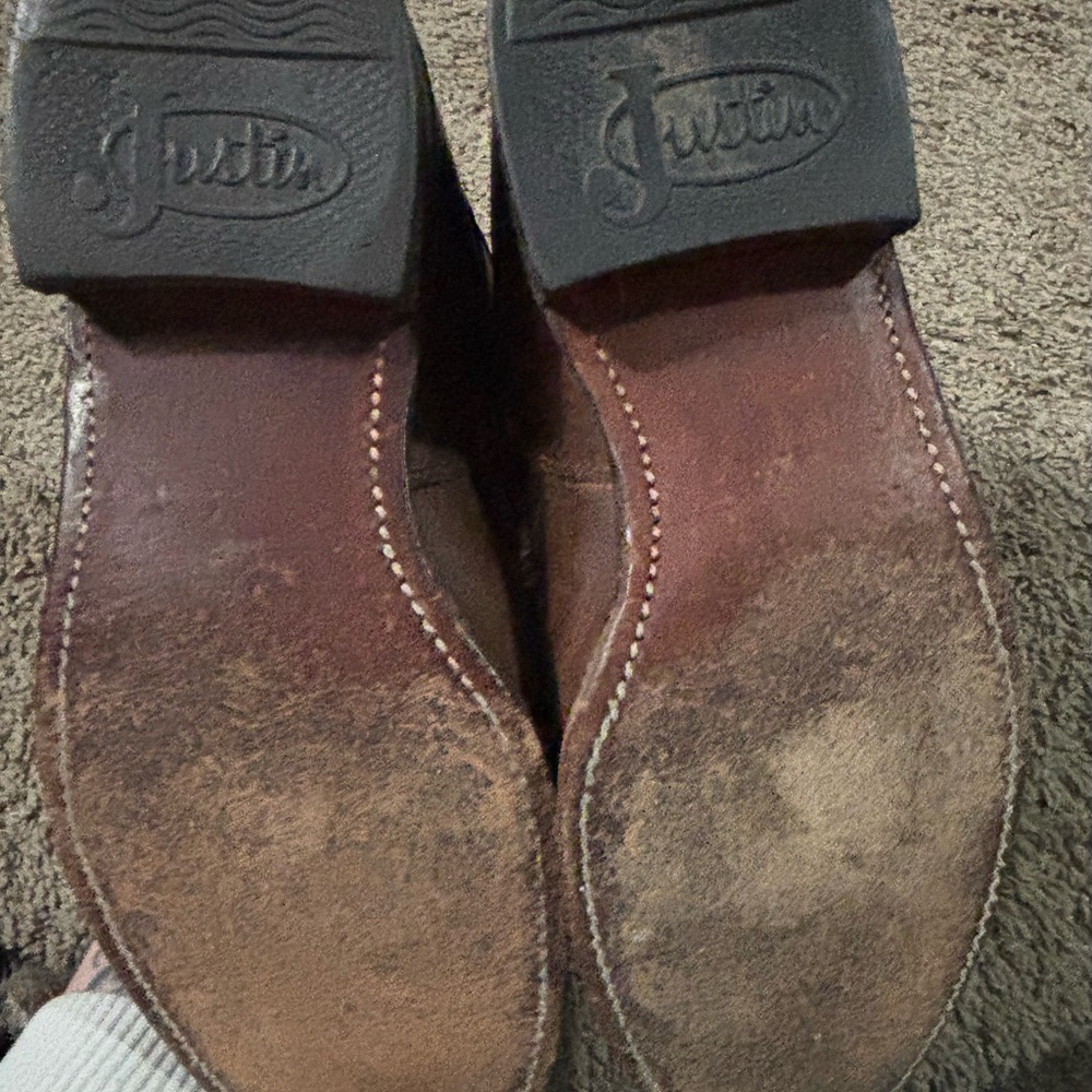 Women's Brown Lace-Up Ankle Booties - Picture 5 of 6